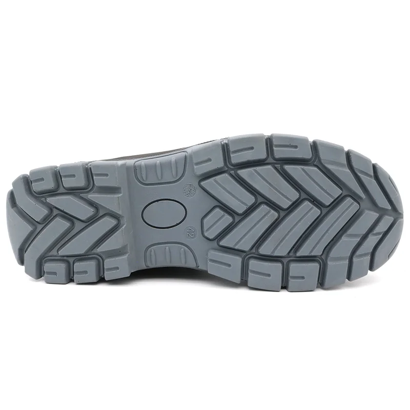 China TM181 Anti slip prevent puncture steel toe brown security shoes for men manufacturer