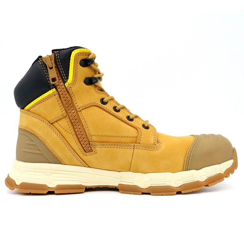 China TM182 High quality HRO fiberglass toe anti puncture safety boots men manufacturer