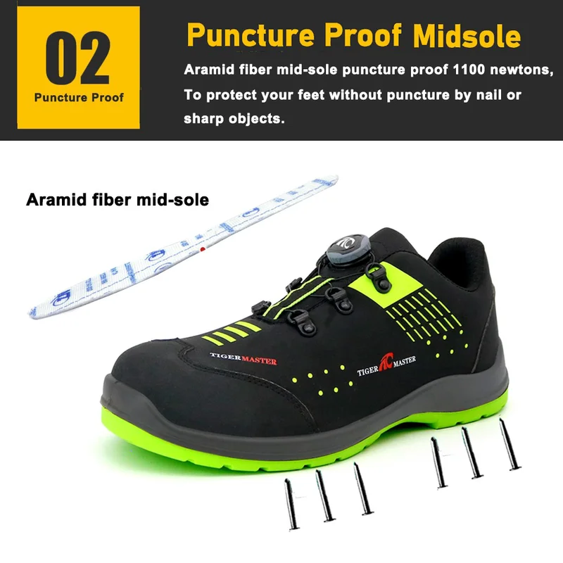 중국 유리 섬유 발가락이 있는 TM276 트위스트 잠금 시스템 스포츠 안전화 제조업체