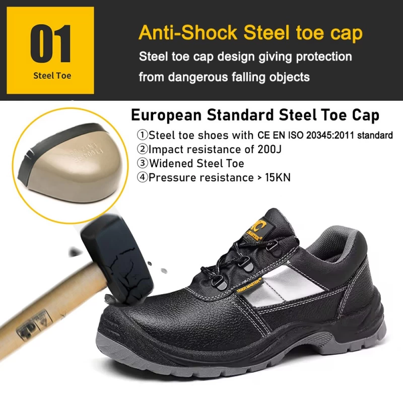 China TM004L Oil water resistant steel toe anti puncture work safety shoes manufacturer