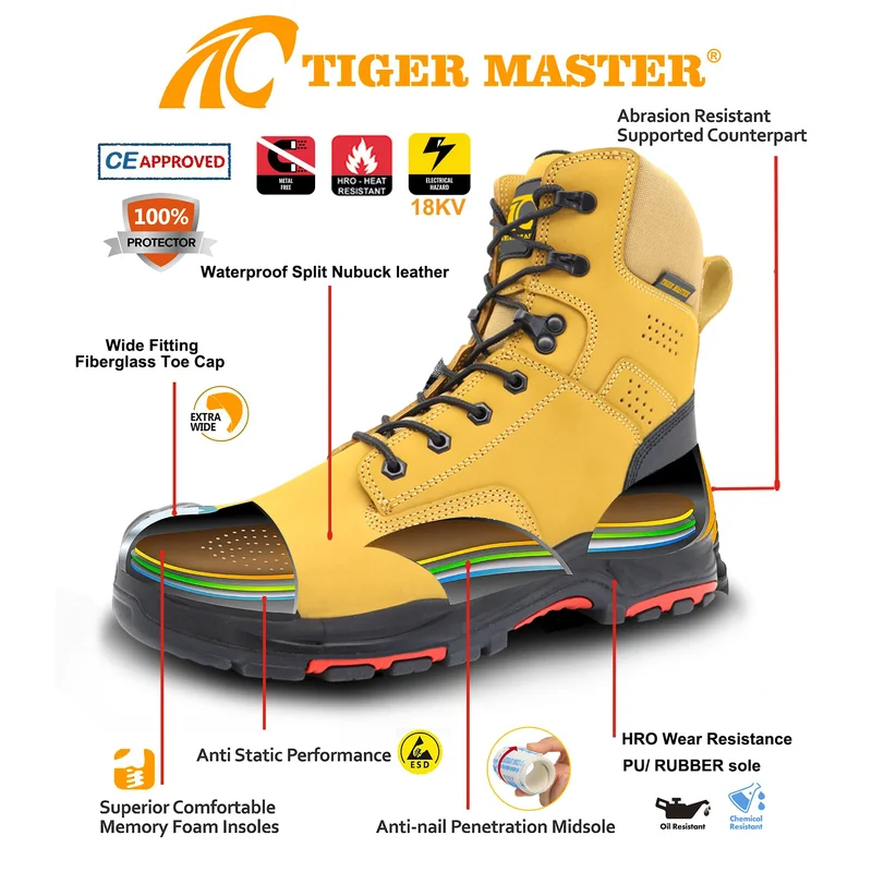 China TM184 High quality 18kv insulation electrical safety shoes for men manufacturer