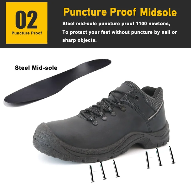 中国 TM087L 钢趾防刺穿建筑工作鞋 制造商