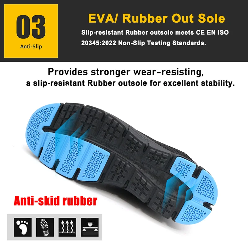 中国 TM2017防滑钢头仓安全鞋运动 制造商