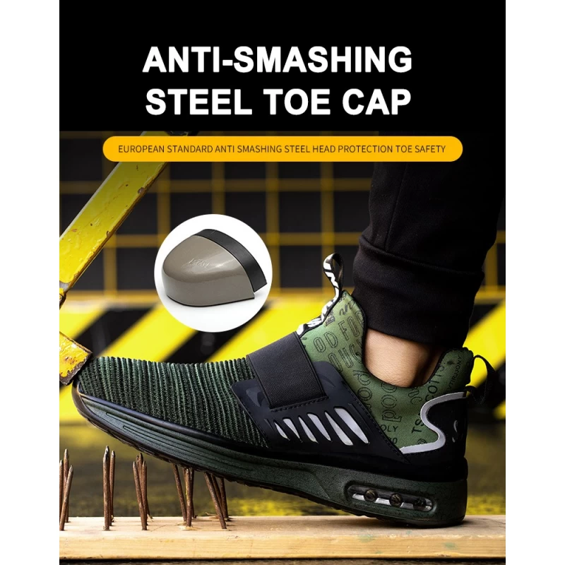 China TM3276 steel toe anti puncture comfortable sport safety shoes men manufacturer