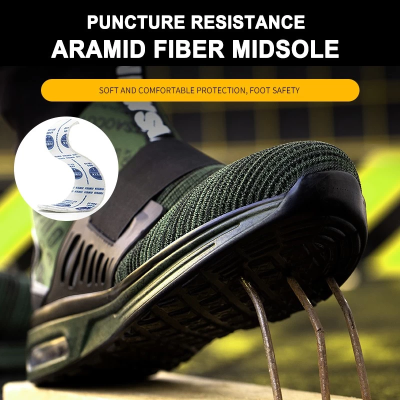 China TM3276 steel toe anti puncture comfortable sport safety shoes men manufacturer