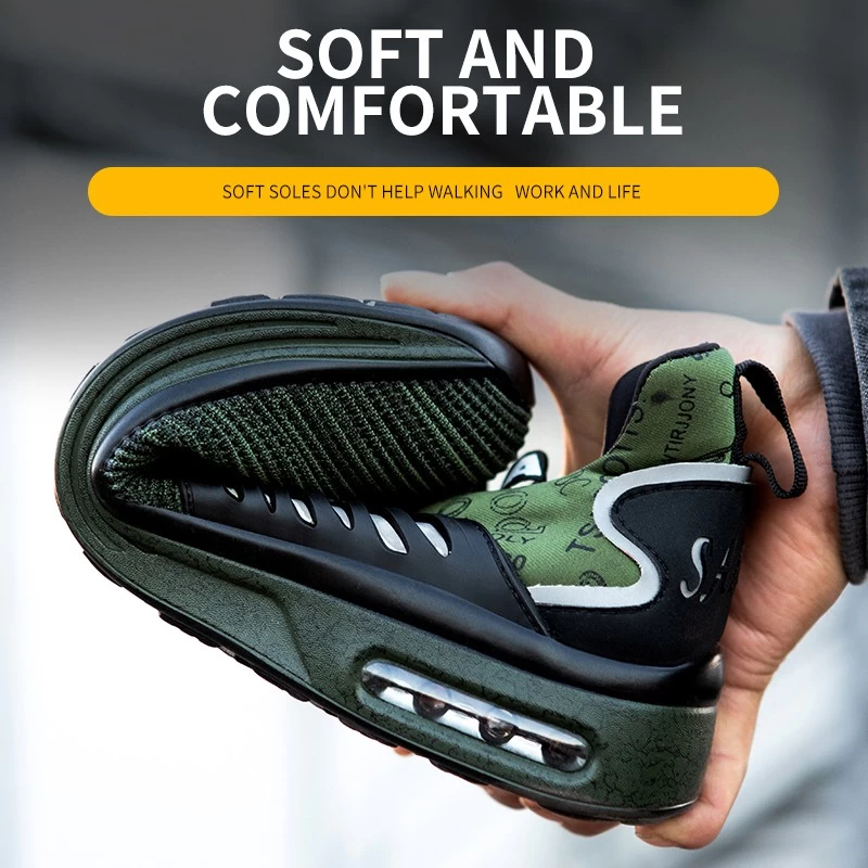 China TM3276 steel toe anti puncture comfortable sport safety shoes men manufacturer