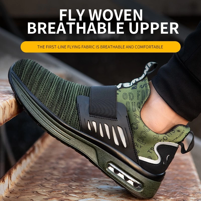 China TM3276 steel toe anti puncture comfortable sport safety shoes men manufacturer