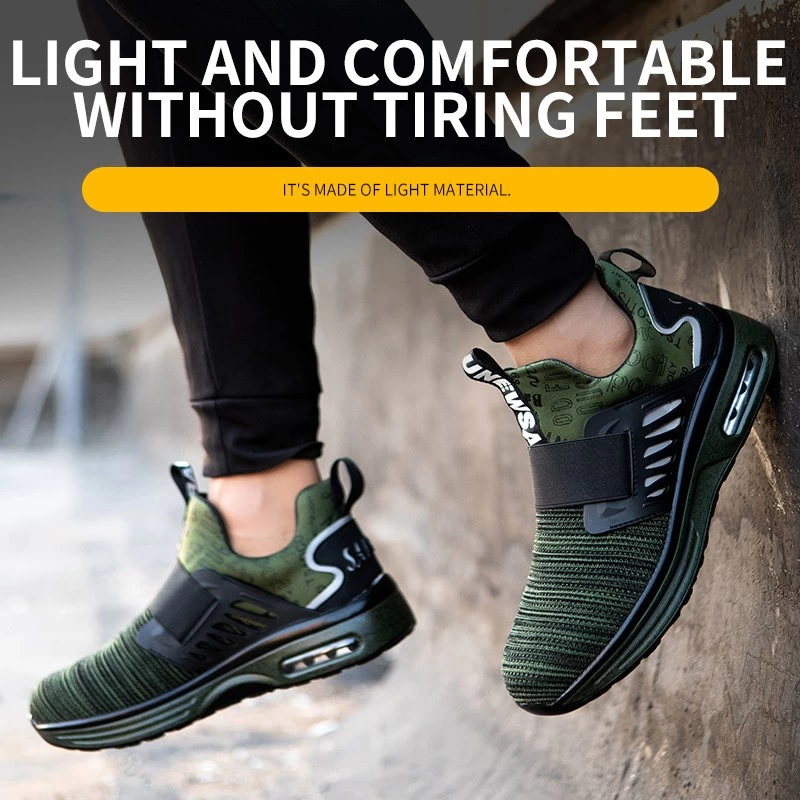 China TM3276 steel toe anti puncture comfortable sport safety shoes men manufacturer