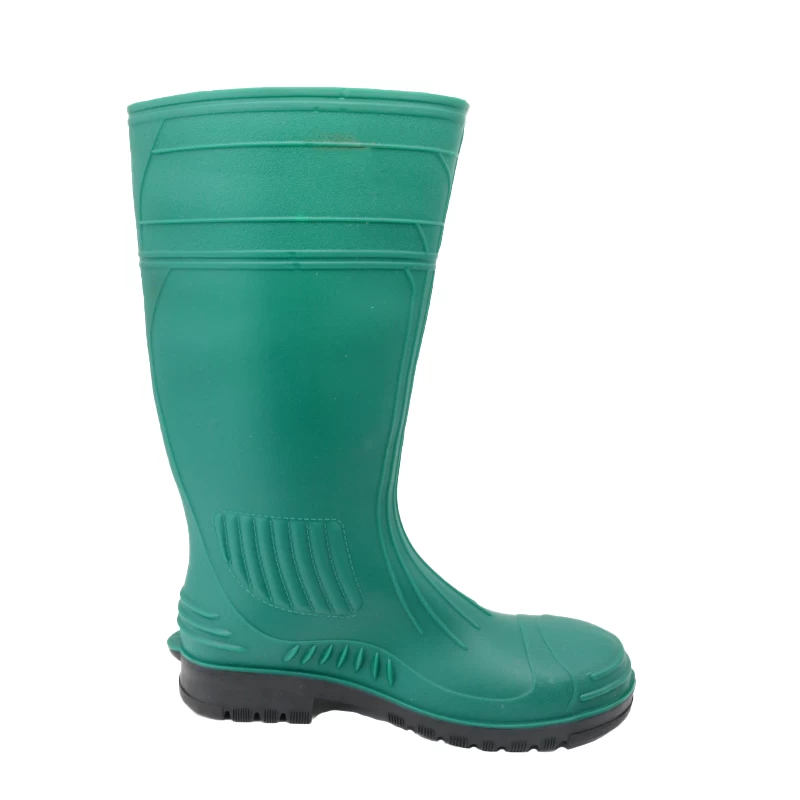 China GB38 Groene stalen teen Anti punctie PVC Safety Rain Boots waterdicht fabrikant