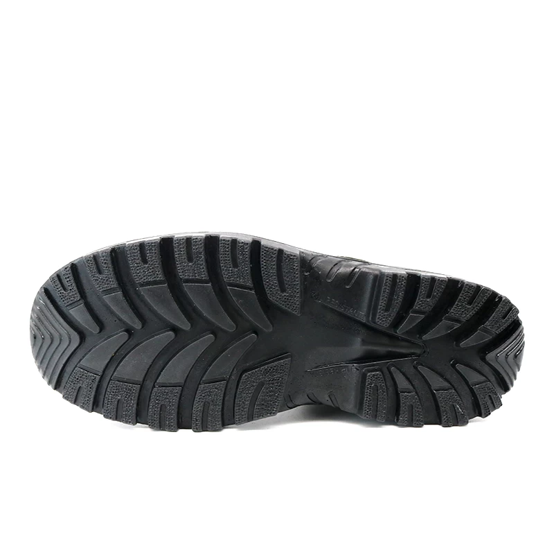 China TM3339 Genuine Leather Fiberglass Toe Anti Puncture Safety Boots Black manufacturer