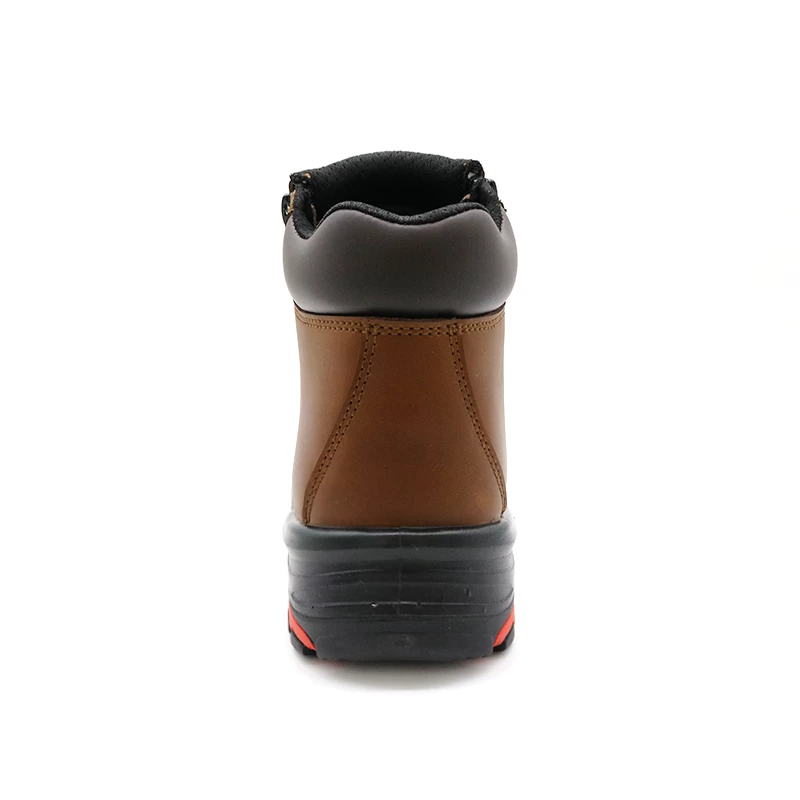 China TM106 PU Rubber Sole Fiberglass Toe Safety Boots with Zippers manufacturer