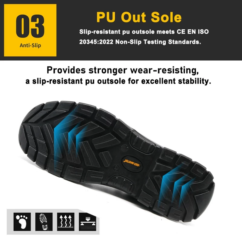 China TM092 Steel Toe Steel Mid-sole Leather Mining Safety Shoes for Workers manufacturer