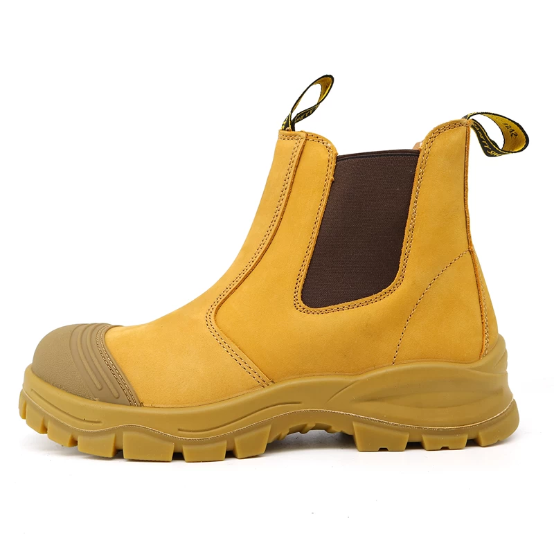 China TM189 Nubuck Leather Anti-Smashing No Laces Safety Boots Fiber Teen fabrikant