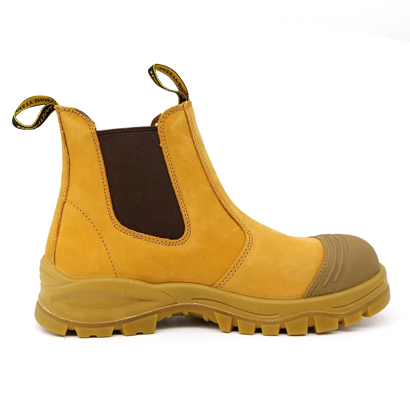 China TM189 Nubuck Leather Anti-Smashing No Laces Safety Boots Fiber Teen fabrikant