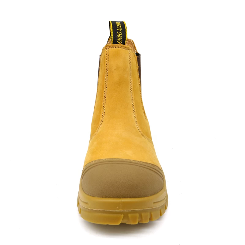 China TM189 Nubuck Leather Anti-Smashing No Laces Safety Boots Fiber Teen fabrikant