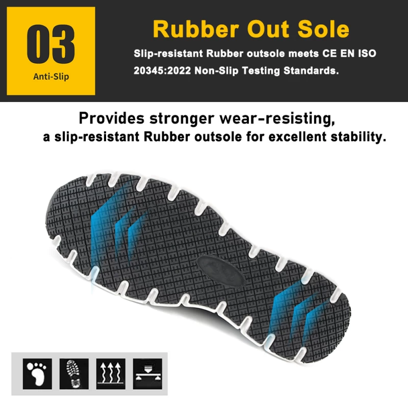 China TM2023 Slip-ins Fiberglass Toe Puncture Proof Anti-static Sport Safety Shoes Grey manufacturer