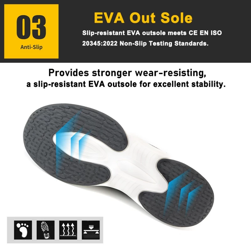 China TM2025 Slip-ins Hand Free Fiberglass Toe Anti Puncture No laces Safety Shoes for Men manufacturer