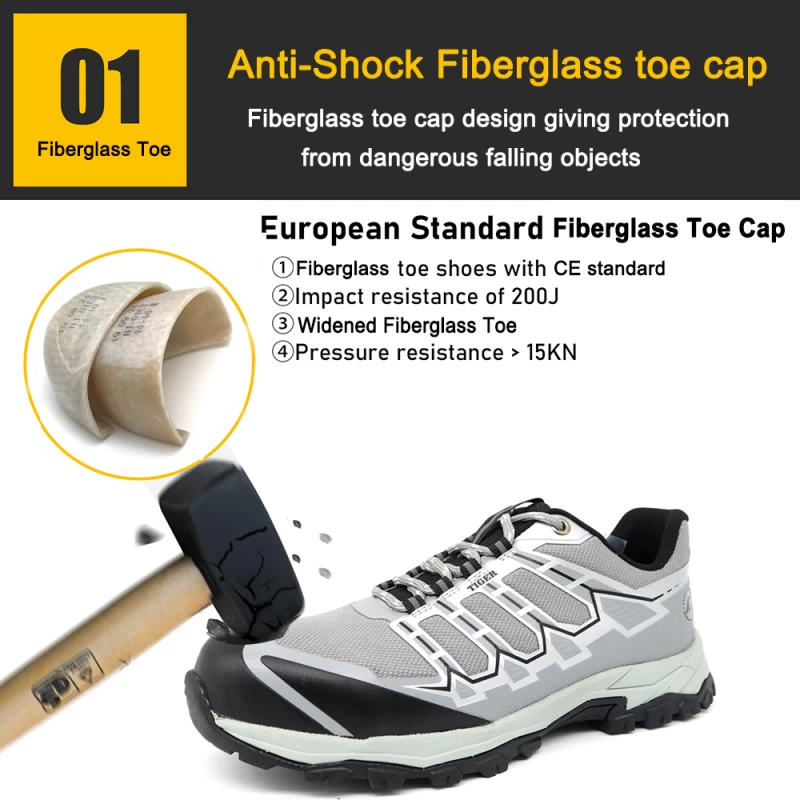 China TM2026-1 Anti Slip Fashion Sport Wandersicherheitsschuhe mit Glasfaserzehen für Frauen Hersteller