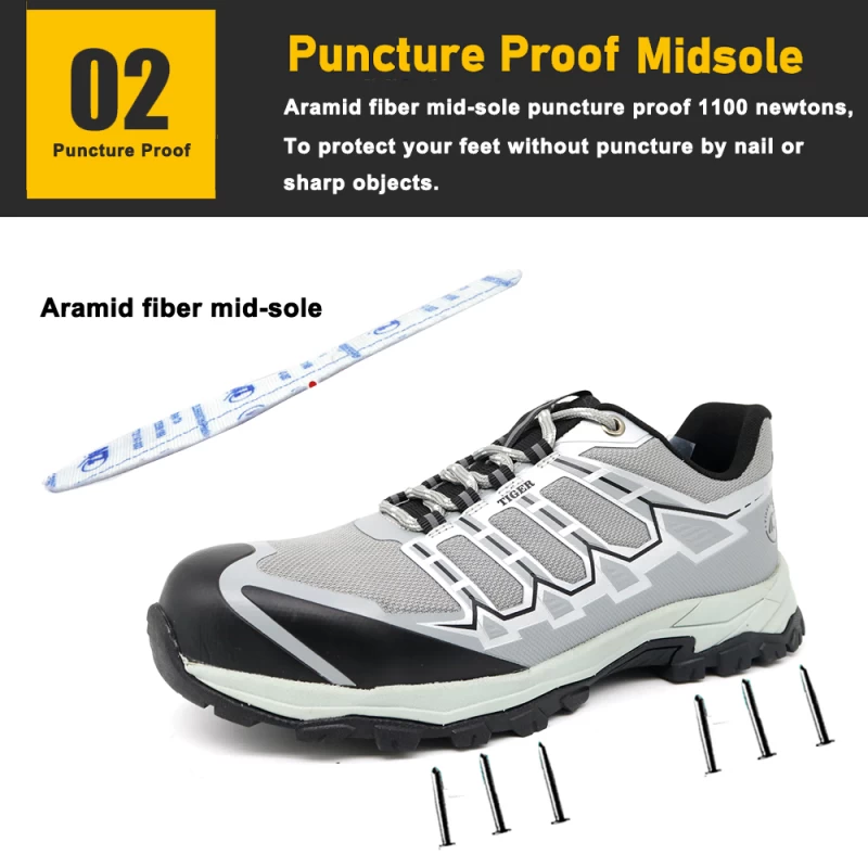 China TM2026-1 Anti Slip Fashion Sport Wandersicherheitsschuhe mit Glasfaserzehen für Frauen Hersteller