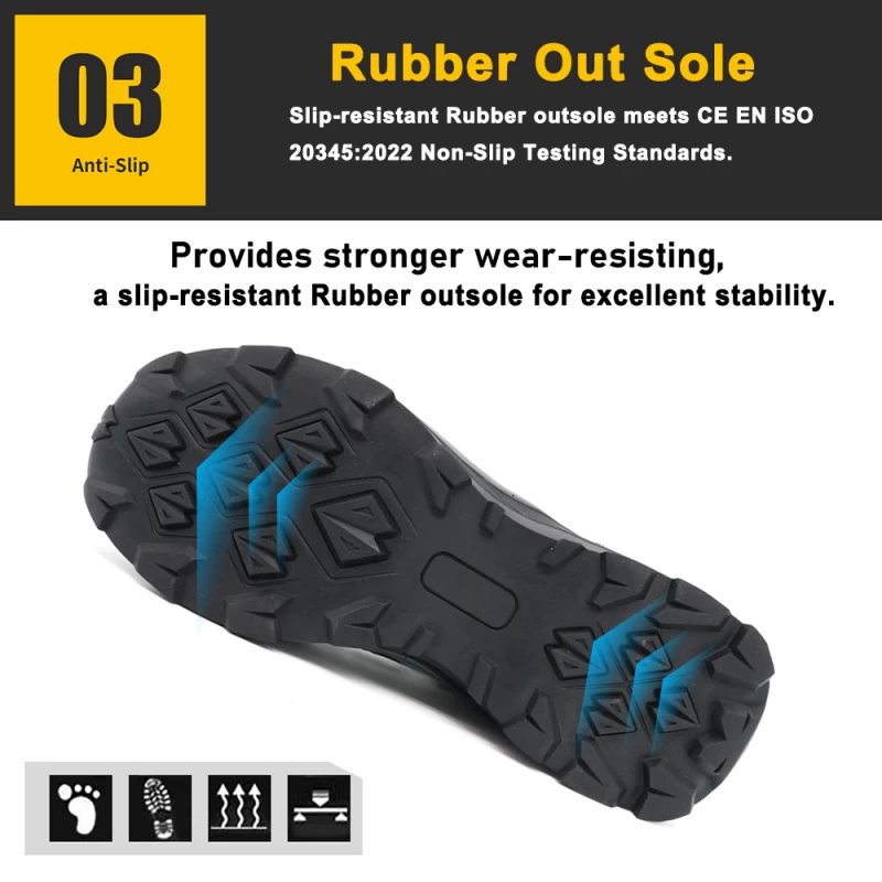 China TM2028 Twist Lock Anti-skid Fiberglass toe Stylish Sport Safety Shoes manufacturer