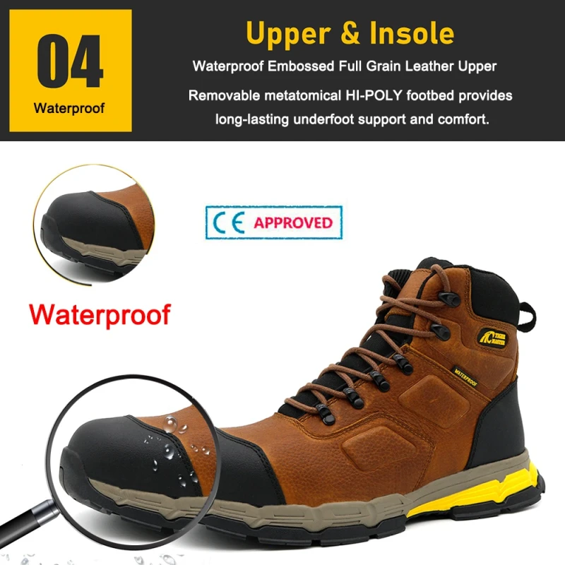 China TM198 High Quality Fiberglass Toe Waterproof Safety Boots for Oil Gas Industry manufacturer