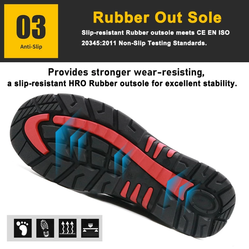 China TM109L Composite toe Anti Puncture Work Safety Shoes PU Rubber Sole manufacturer