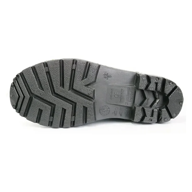 China GB20 Yellow Waterproof PVC Safety Rain Boots with Steel toe Steel Midsole manufacturer