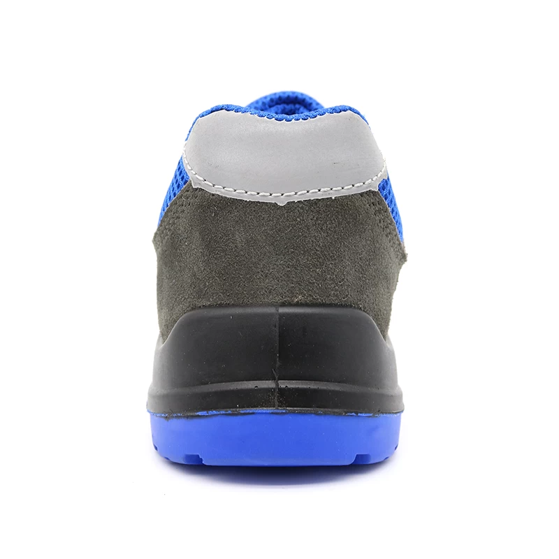 China TM223GB Grey Anti Static Suede Safety Shoes with Fiberglass Toe for Warehouse manufacturer