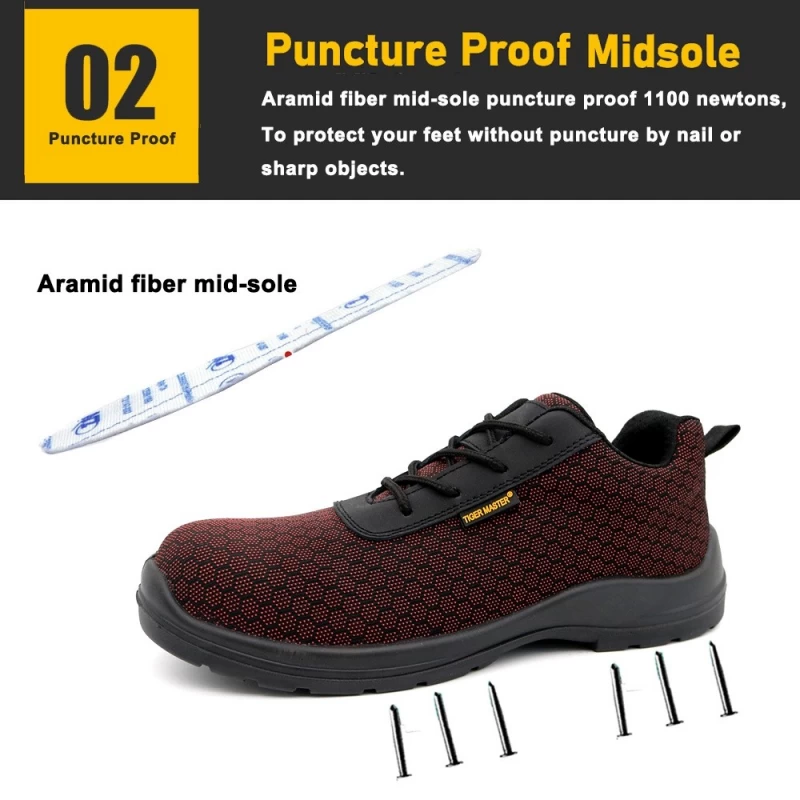 China TM268 PUTEK Technoloy Textile Work Safety Shoes Oil and Slip Resistant manufacturer