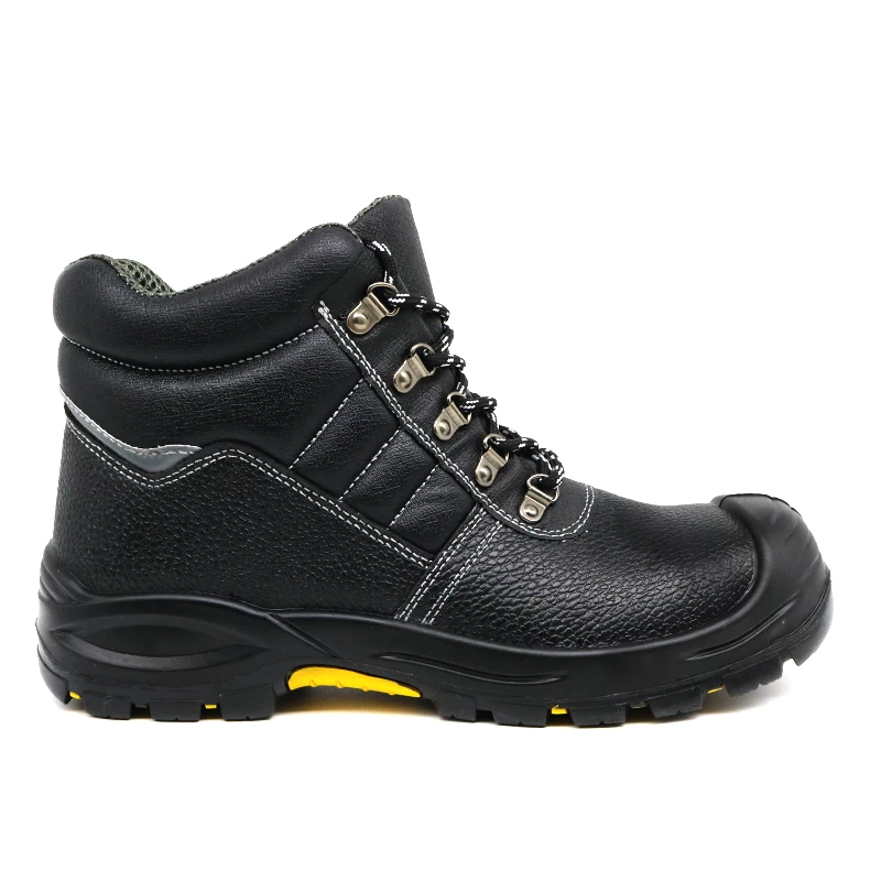 China TM112 Black Steel Toe Anti-puncture Oil Industry Safety Boots PU Rubber Sole manufacturer