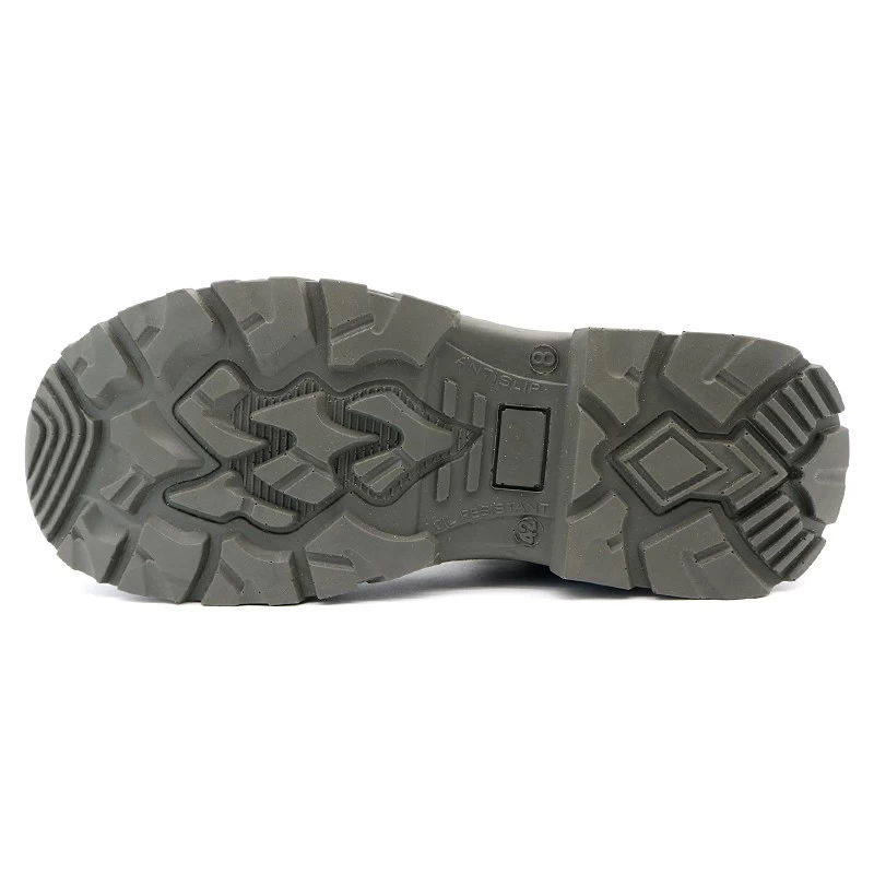 China TM021-2 Fiberglass Toe Anti Puncture Black Leather Safety Boots for Men manufacturer