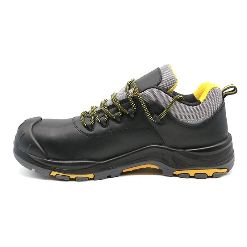 China TM3367 PU Rubber Sole Oil Industry Work Safety Shoes Leather with Fiberglass Toe manufacturer
