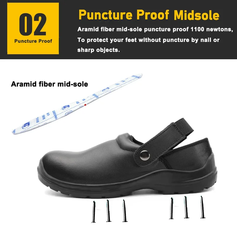 中国 TM3366玻璃纤维脚趾厨师厨房安全鞋餐厅 制造商