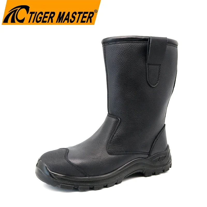 China TM3342 Genuine Leather Fiberglass Toe Welding Boots for Steel Industry manufacturer