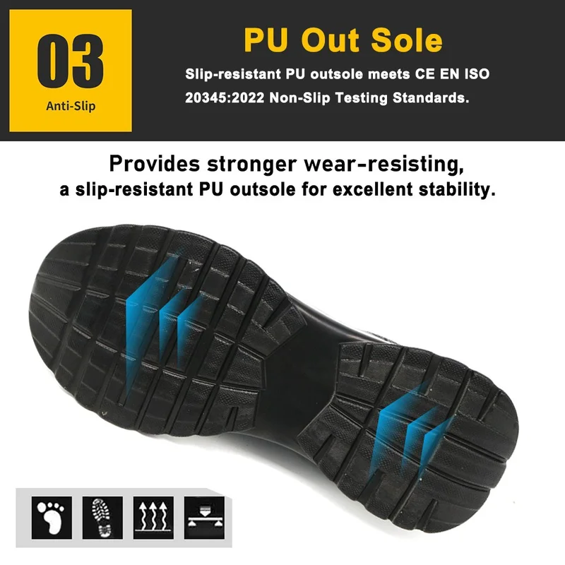 China TM228 Anti Slip Steel Toe Puncture-proof Sport Safety Shoes for Warehouse manufacturer