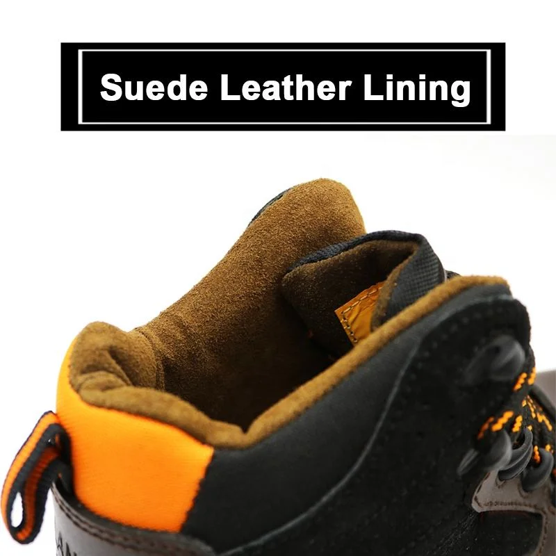 中国 TM3272防滑皮革衬里钢脚趾穿刺安全鞋用于建筑 制造商