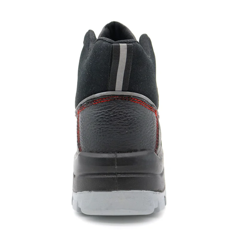 China TM3337 Black Leather Water Resistant Steel toe S3 Safety Shoes for Construction manufacturer