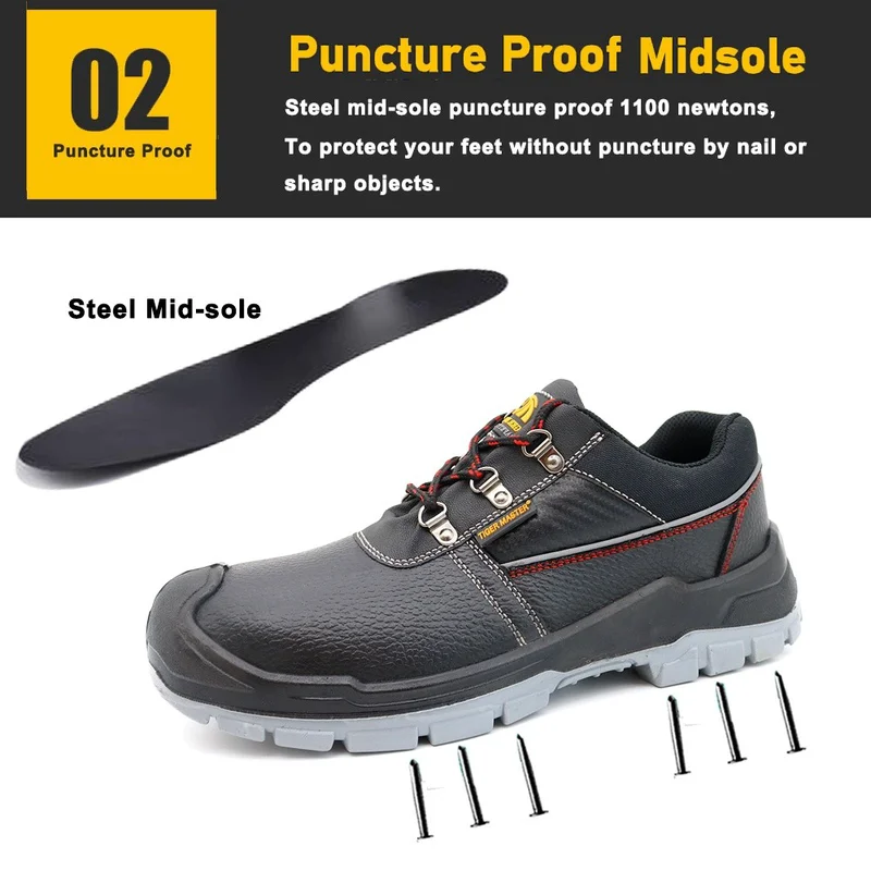 China TM3337L Anti Slip Oil Water Resistant Herren Industrial Safety Shoes mit Stahlzeh Hersteller