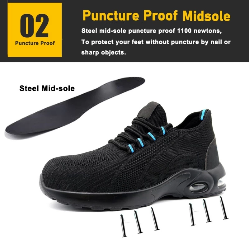 Китай TM3376 Air Cushion Eu Steel Toe Puncture Prunction Proncture Fly Lif производителя