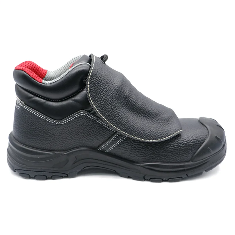 China TM3380 Anti Slip Steel Toe Puncture Proof Spark Protection Welding Safety Shoes Leather manufacturer