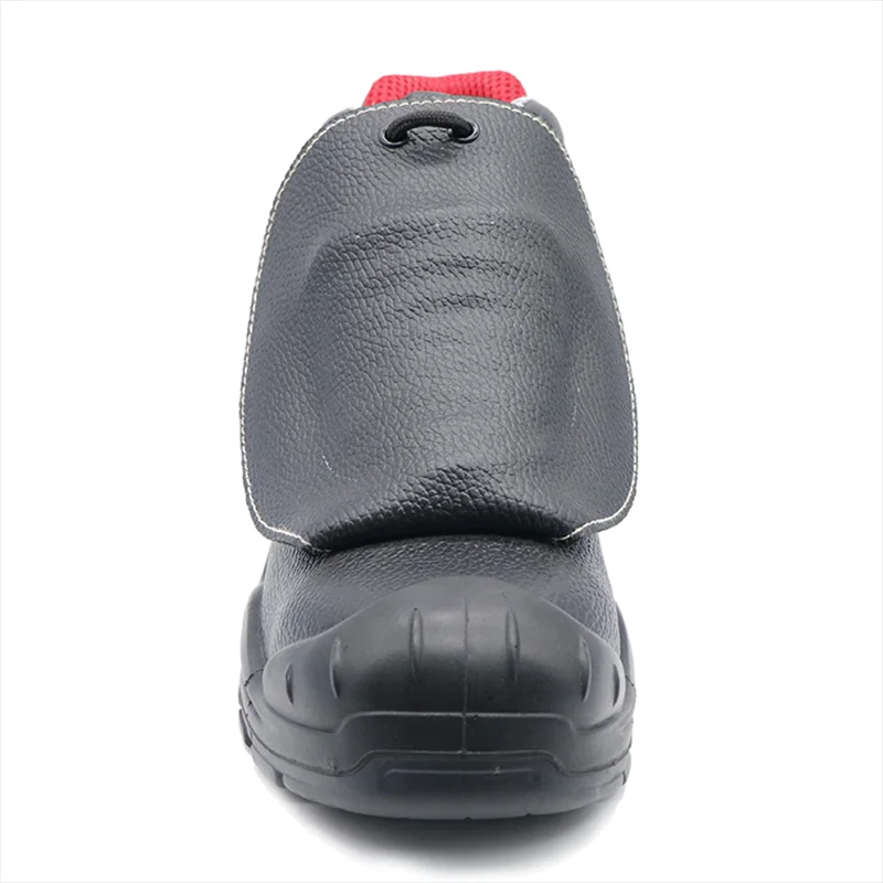 China TM3380 Anti Slip Steel Toe Puncture Proof Spark Protection Welding Safety Shoes Leather manufacturer