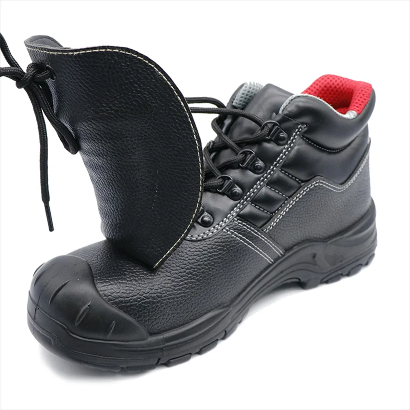 China TM3380 Anti Slip Steel Toe Puncture Proof Spark Protection Welding Safety Shoes Leather manufacturer