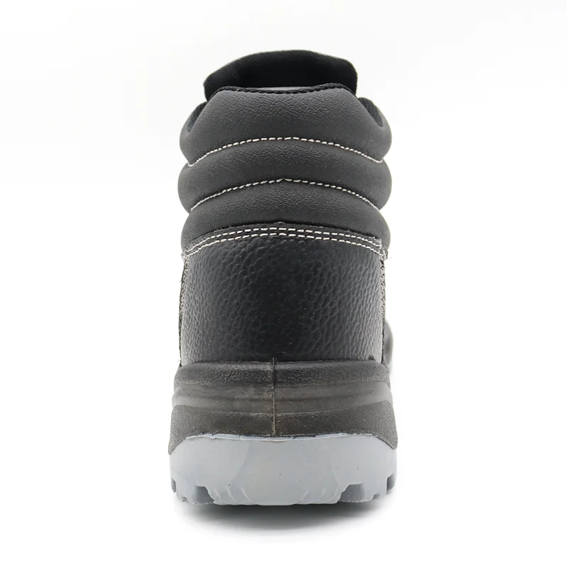 China TM008 EU Fiberglass Toe Puncture-proof Black Leather Safety Boots for Industrial manufacturer