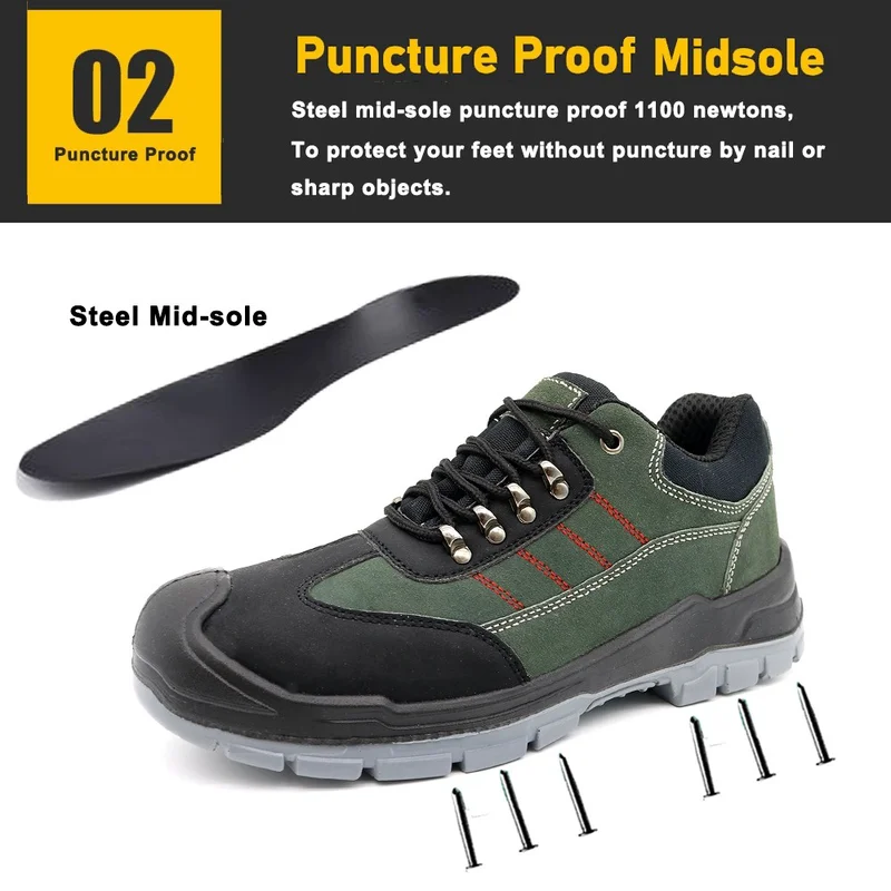 中国 TM179 Brown Genuine Leather High Quality Safety Boots with Steel Toe for Industrial - COPY - ujstp0 制造商