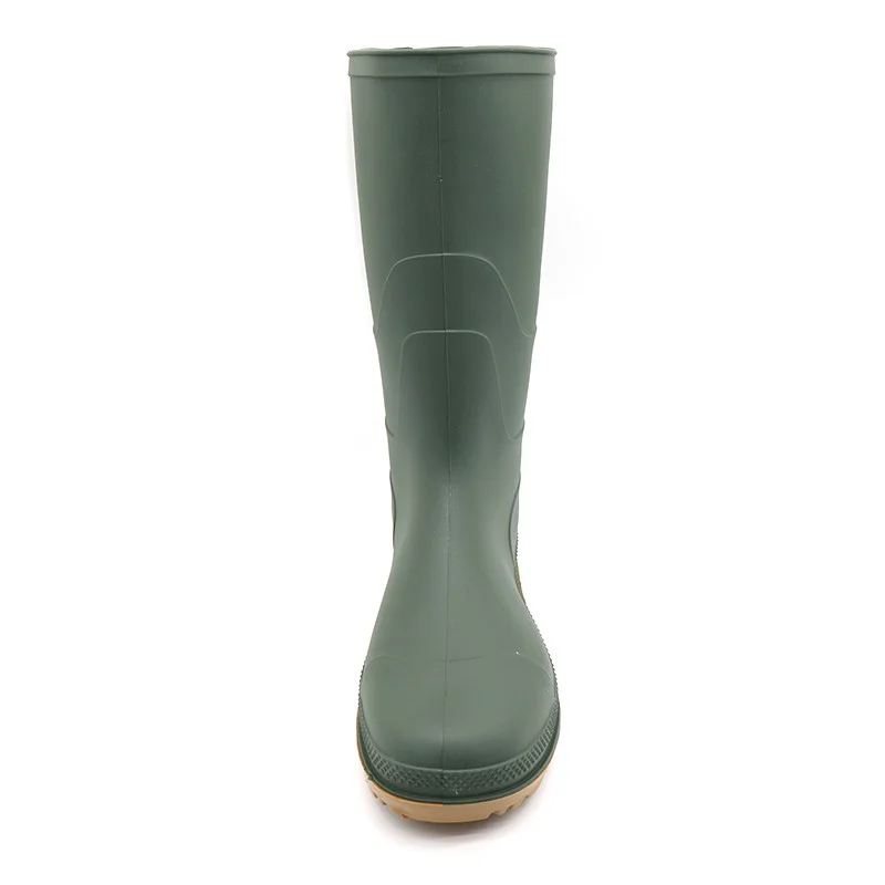 Chine GB01 – bottes de pluie antidérapantes vertes en PVC, imperméables, sans sécurité, pour le jardinage fabricant