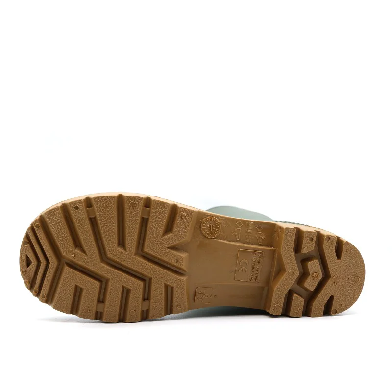 Chine GB01 – bottes de pluie antidérapantes vertes en PVC, imperméables, sans sécurité, pour le jardinage fabricant