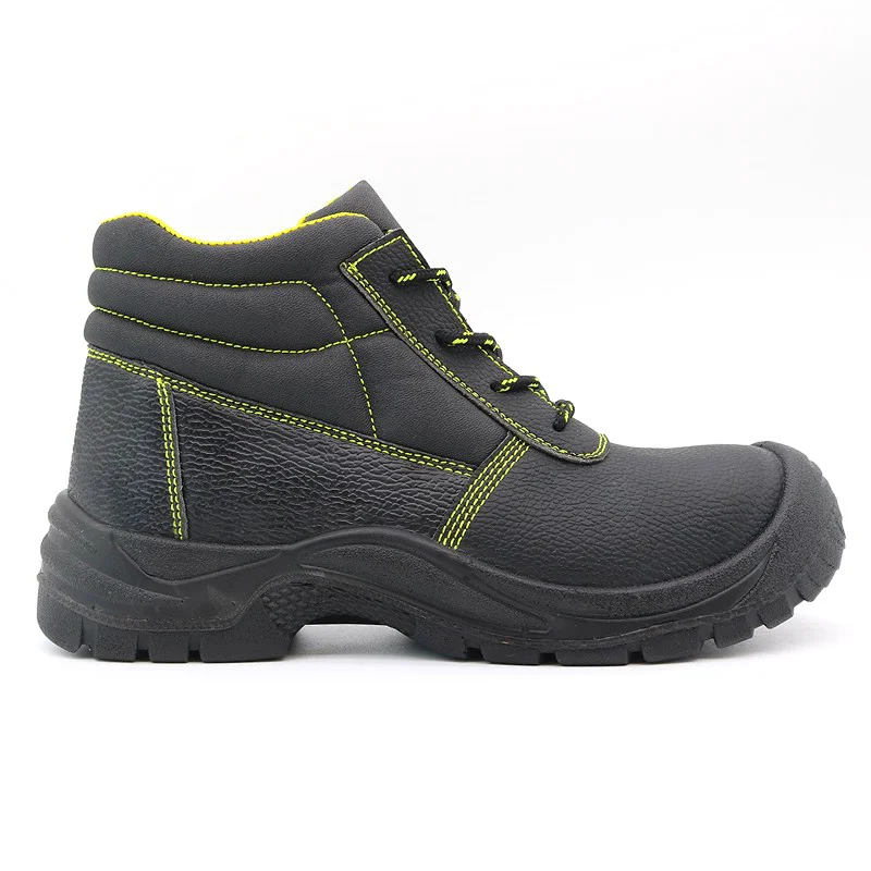 Cina TM008 Stivali di sicurezza antiscivolo antiforatura con punta in acciaio in pelle nera per l'edilizia produttore