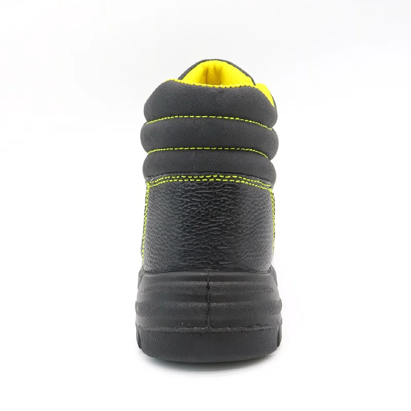 Cina TM008 Stivali di sicurezza antiscivolo antiforatura con punta in acciaio in pelle nera per l'edilizia produttore