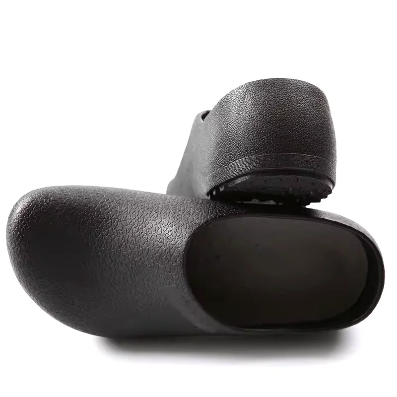 China TM3388 Anti-slip Waterproof Black PVC Kitchen Chef Shoes for Restaurant manufacturer