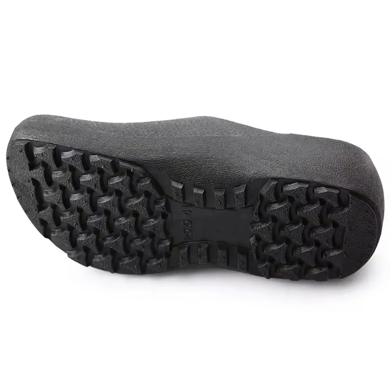 China TM3388 Anti-slip Waterproof Black PVC Kitchen Chef Shoes for Restaurant manufacturer